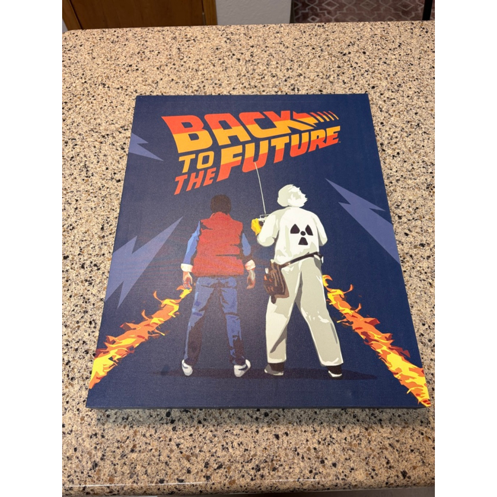 Back To The Future Canvas Pop Art Decor Steelbook Pop Creations HTF Marty McFly